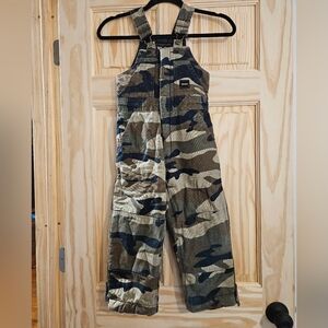 KIDS WALLS Camouflage Bib Overalls